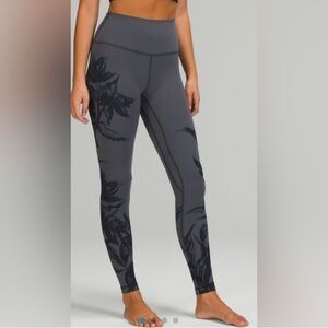 Lululemon Align High-Rise Pant Botanical Bloom Anchor Nulu fabric sz 6